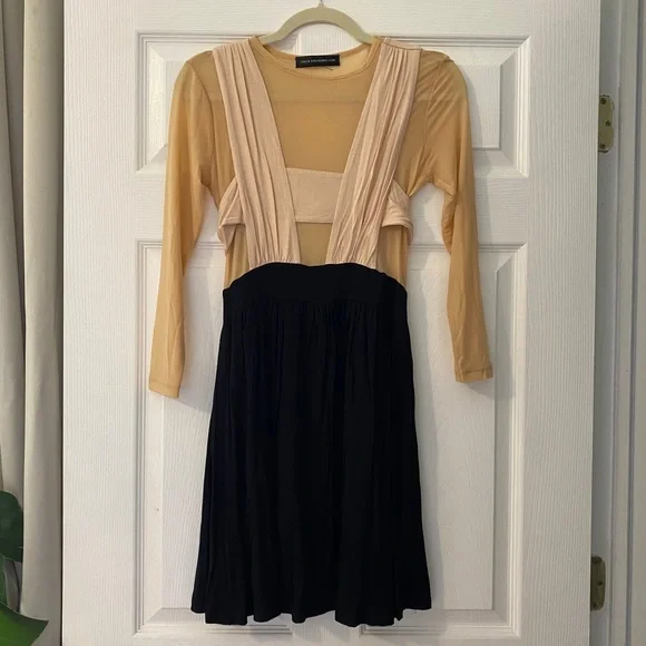 Stolen Girlfriends Club Dresses | Stolen Girlfriends Club - Sheer Nude and Black Dress | Color: Black/Cream | Size: M | Maz_Closet's Closet